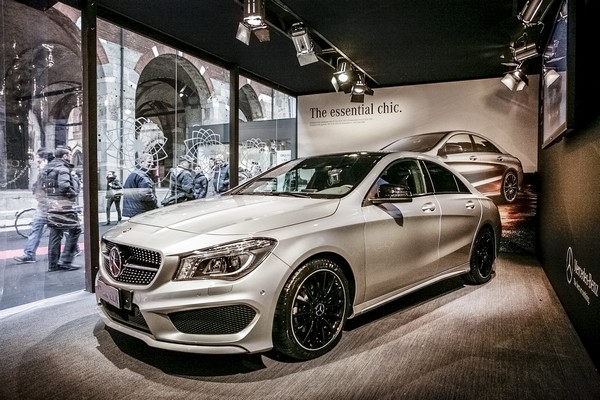 Mercedes-Benz CLA, anteprima a Milano Moda Donna 2013