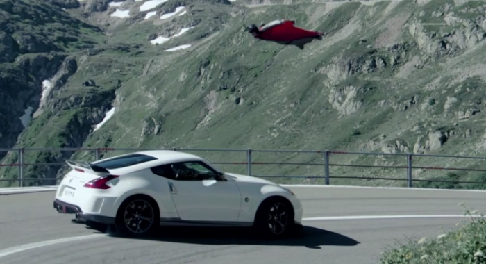 Sponsored Video: Nissan 370Z Nismo vs Wingsuit