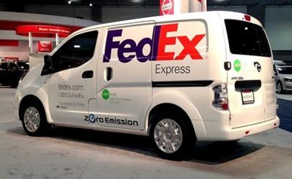 Nissan e FedEx Express testano e-NV200