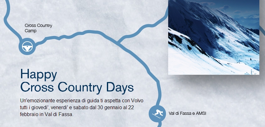 Volvo Cross Country Camp 2014: i test drive Volvo sulle strade della Val di Fassa