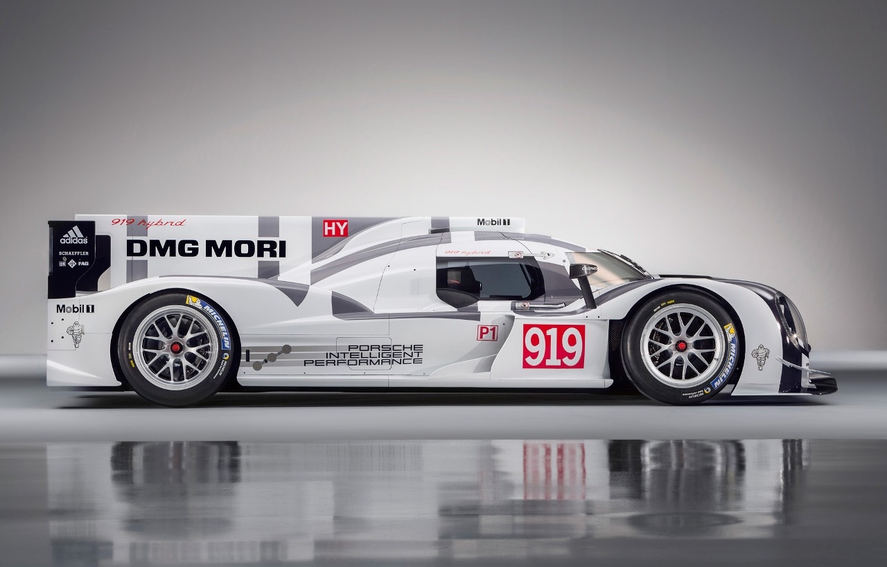 La Porsche 919 Hybrid esposta a Padova in occasione della Mille Miglia 2014