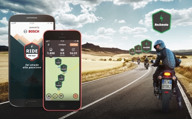 Bosch Ride the Way: geolocalizzazione dei compagni di viaggio