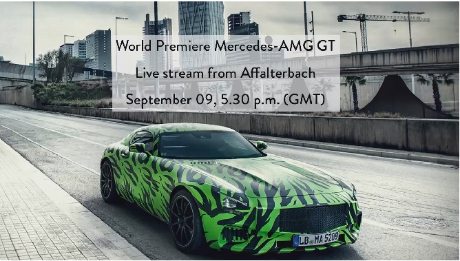 Mercedes-AMG GT: segui in diretta streaming esclusiva la World Premiere