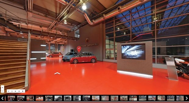 Abarth: le Officine dello scorpione di Torino su Google Street View