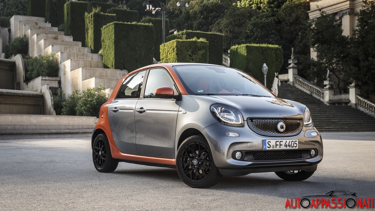 smart forfour 2015: prova su strada