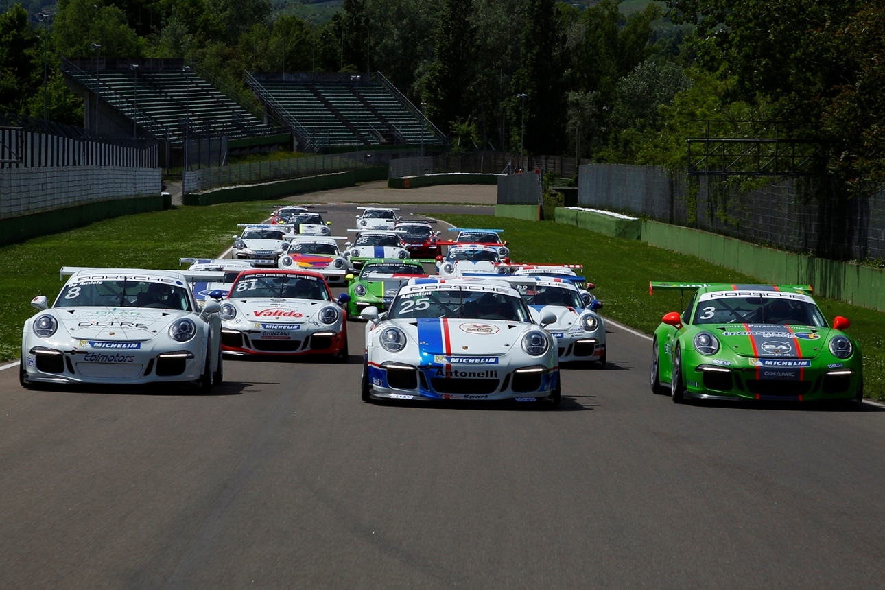 Porsche Carrera Cup Italia 2015: Agostini, Colombo e Giraudi sul podio dello Shakedown