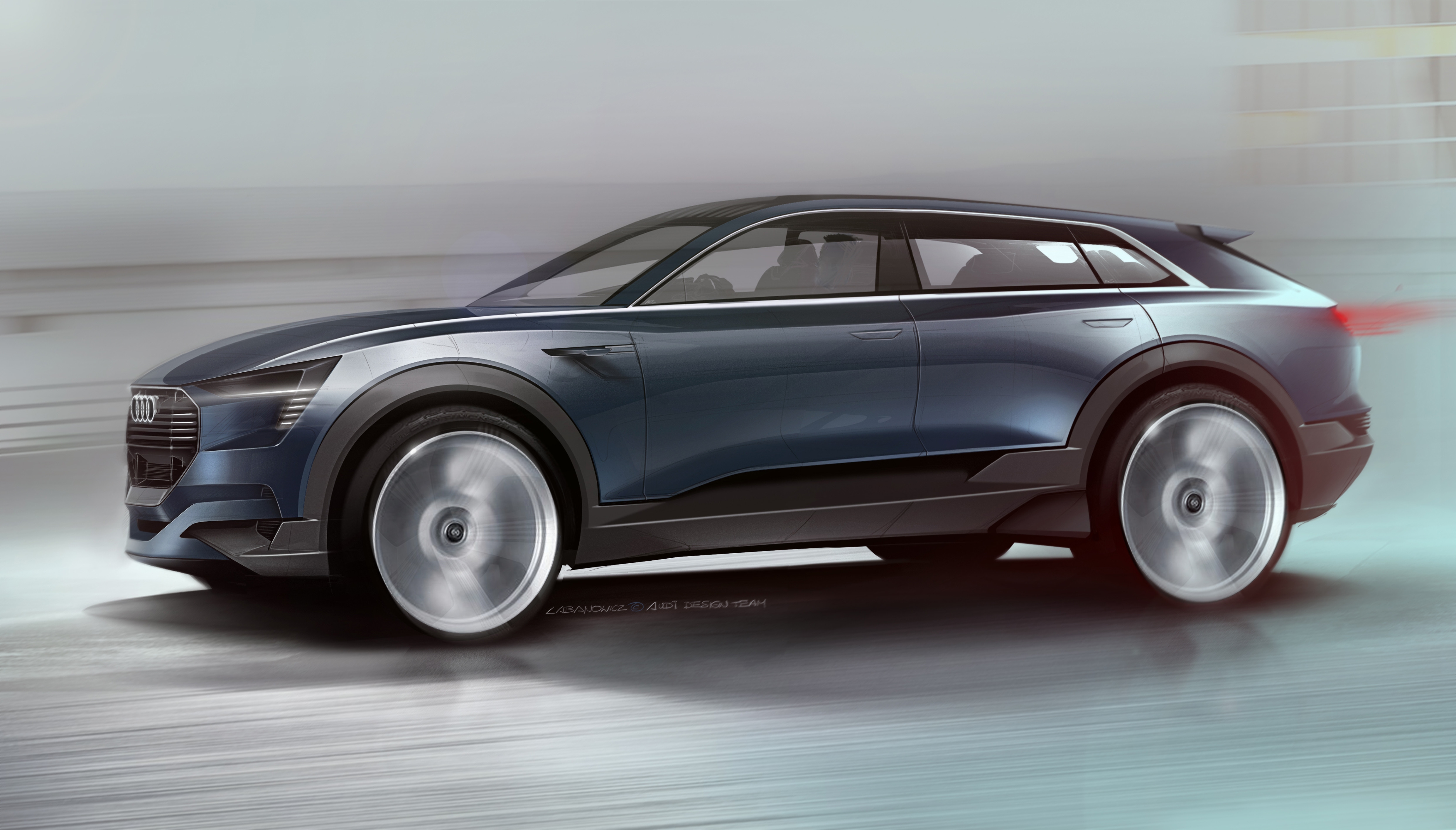 Audi e-tron quattro concept al Salone di Francoforte IAA 2015