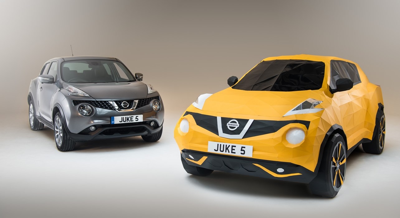 Nissan Juke: origami a grandezza naturale