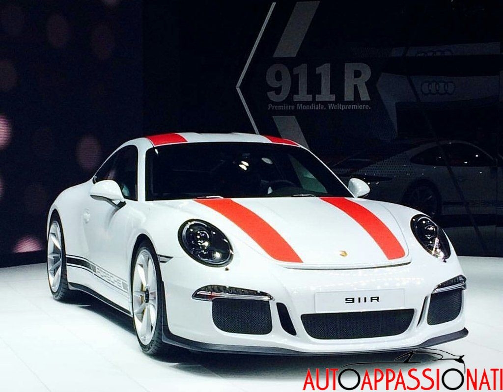 Nuova Porsche 911 R| LIVE Salone di Ginevra 2016