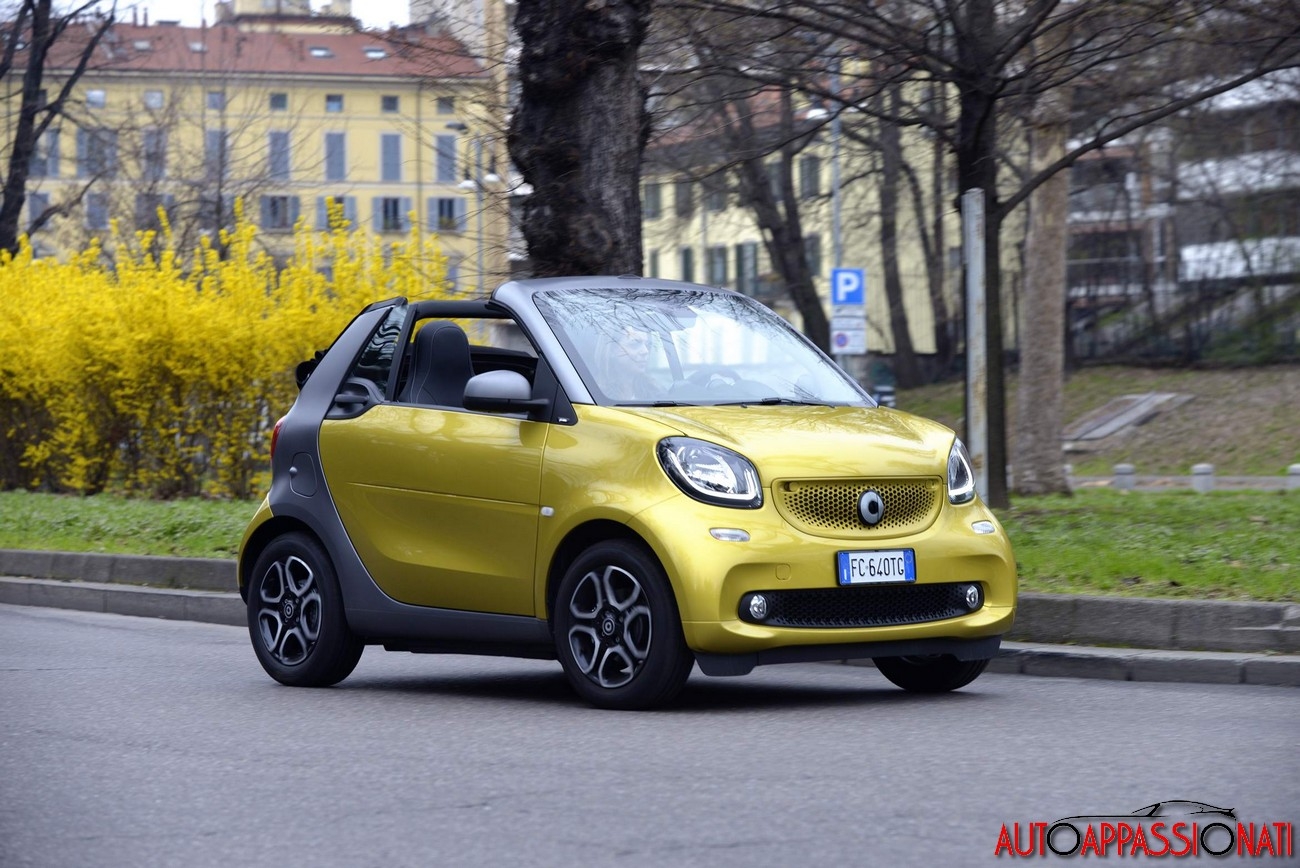 Nuova smart fortwo cabrio 2016 | Prova su strada in anteprima