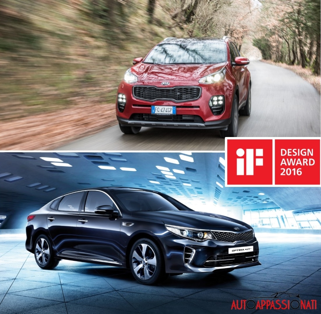 iF Design Awards: per KIA Sportage e Optima