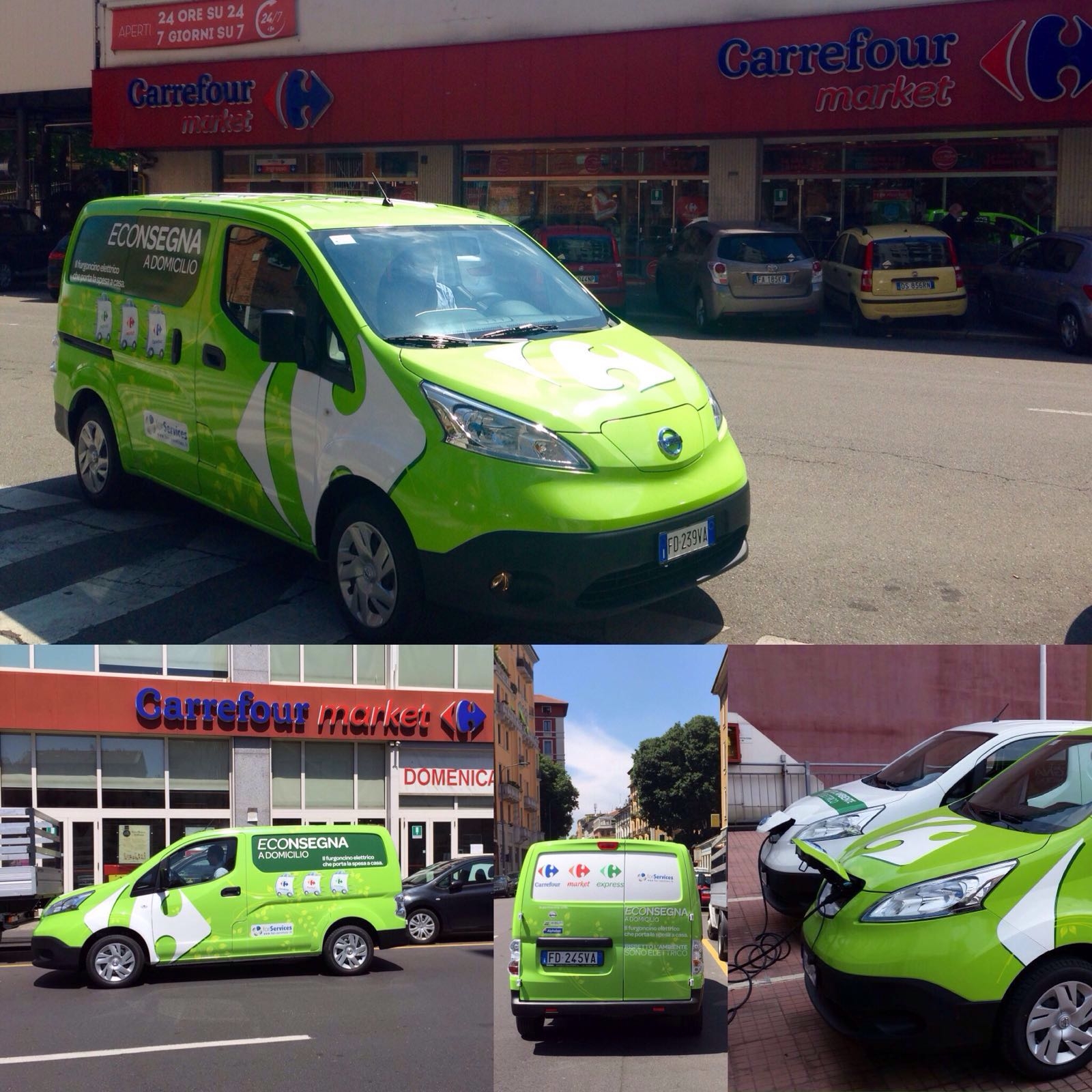 Spesa a domicilio green con Nissan e Carrefour