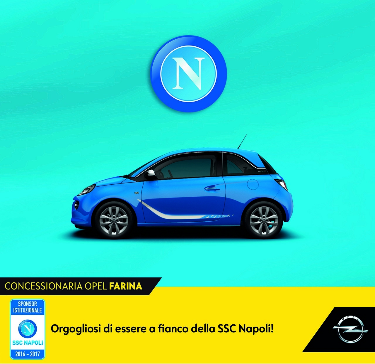 Opel sponsor istituzionale del Napoli 2016/2017