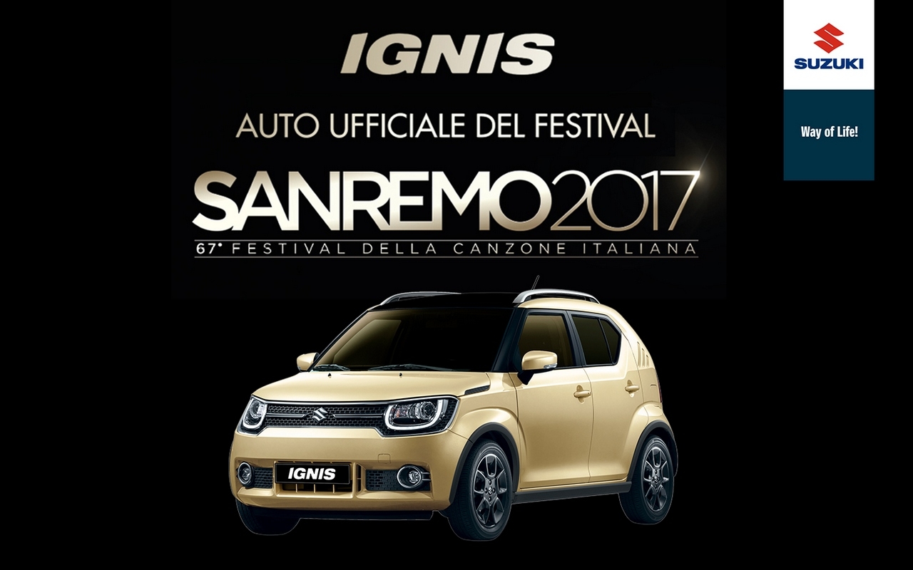 Suzuki Ignis Auto Ufficiale del Festival di Sanremo 2017