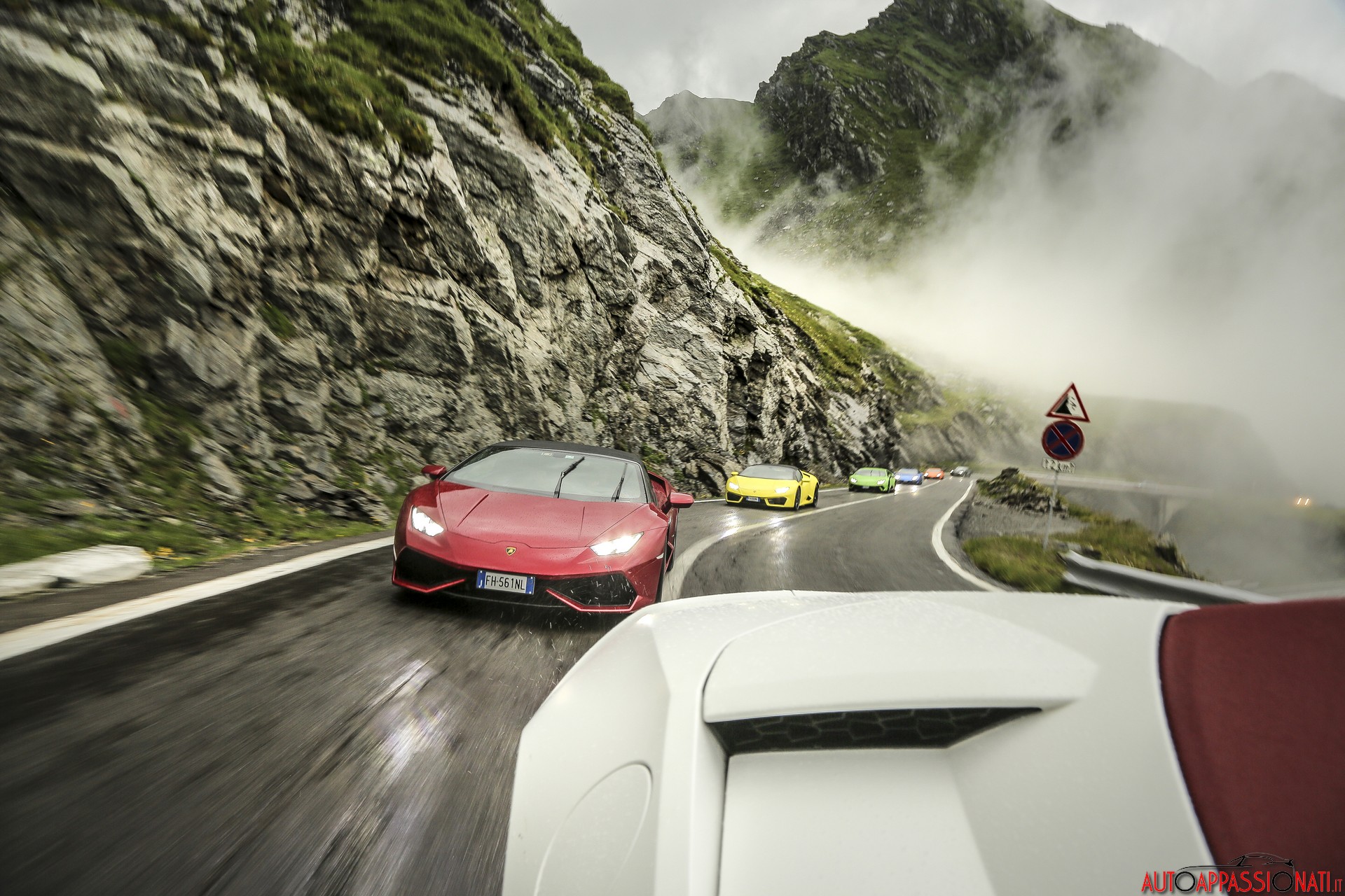 Lamborghini Huracan sulla Transfagarasan