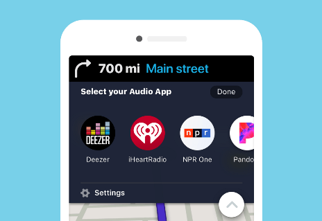 Waze Audio Player