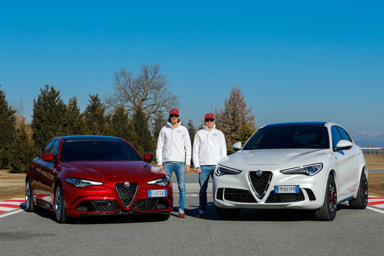 Kimi Raikkonen e Antonio Giovinazzi