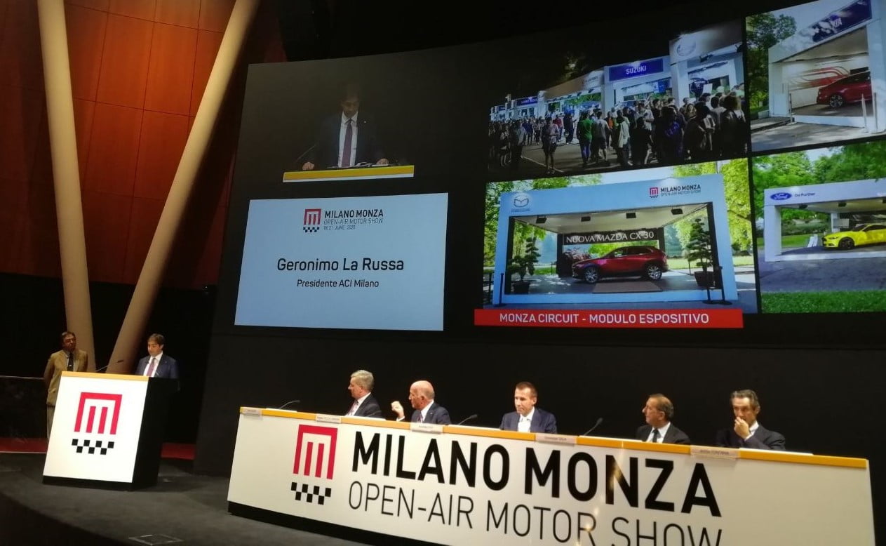 Milano Monza Open Air Motor Show 2020 presentazione sala