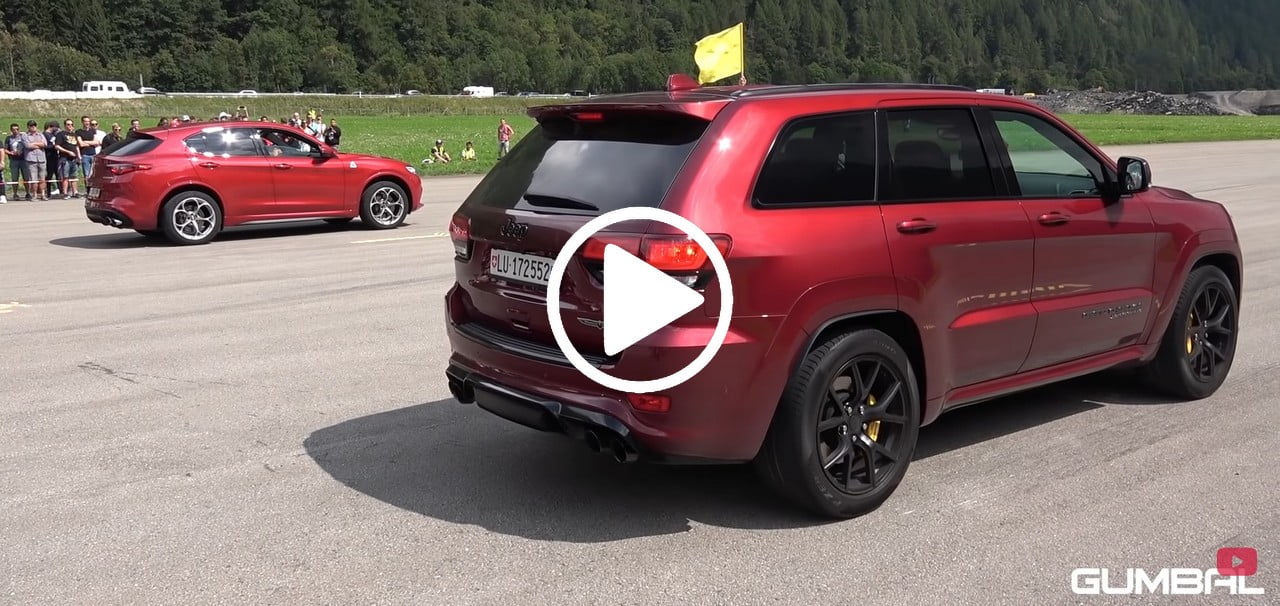 Stelvio Quadrifoglio VS Grand Cherokee TrackHawk