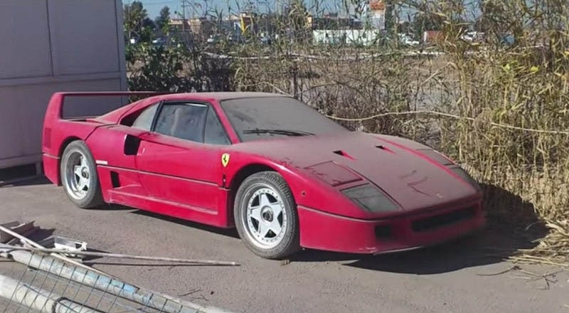 ferrari f40 figlio di saddam