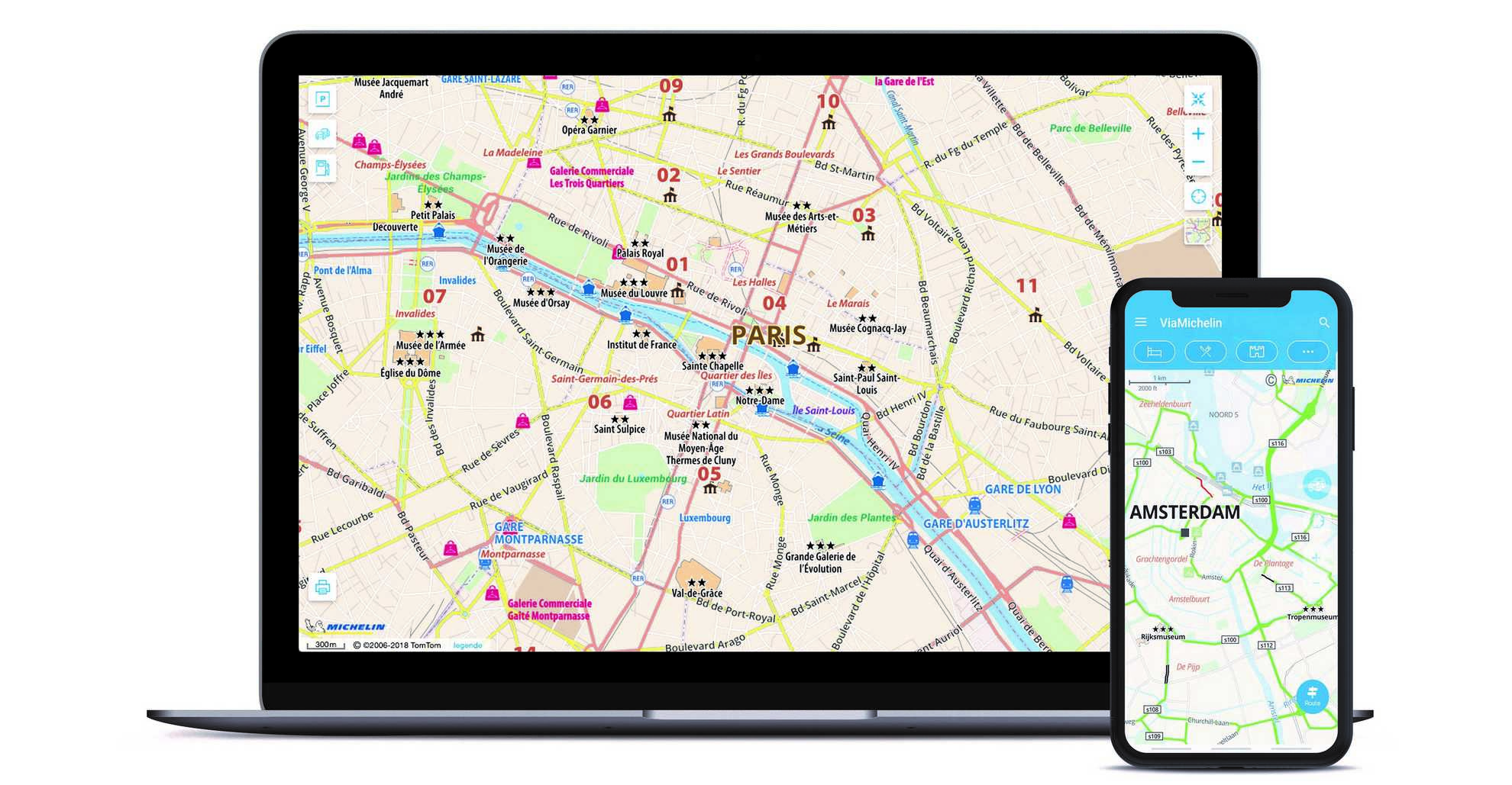 viaMichelin e tomtom