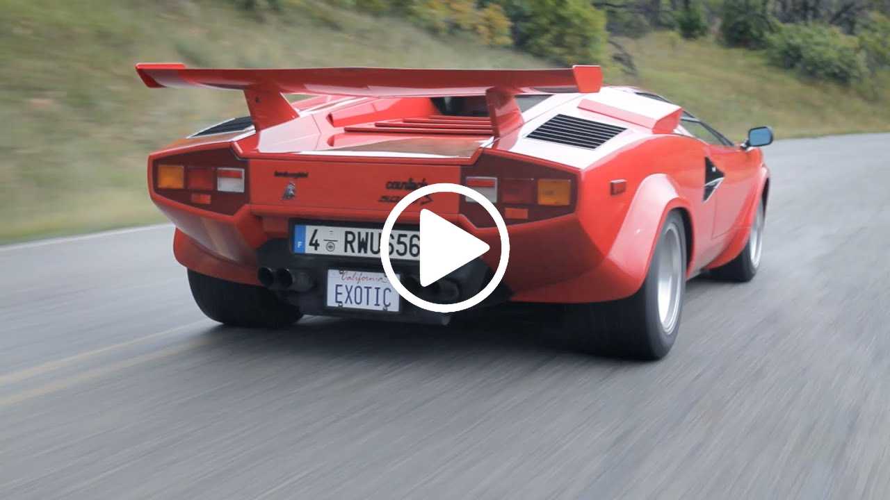 Lamborghini Countach sound velocità massima