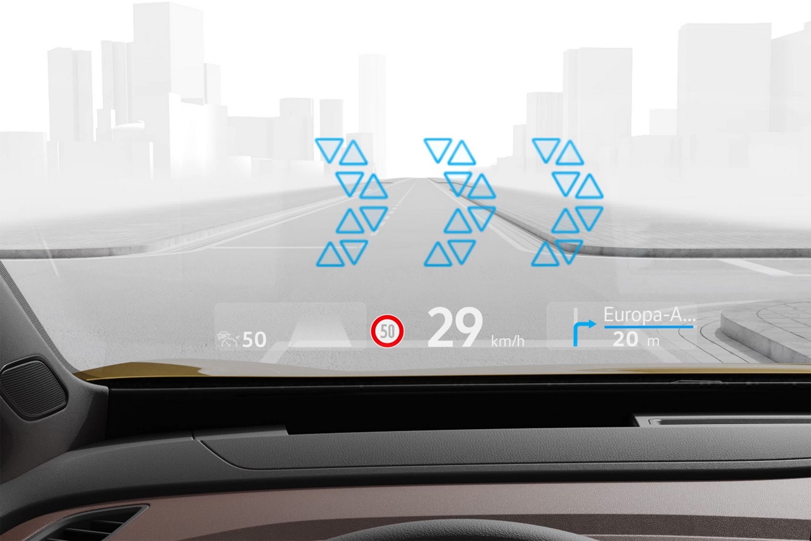 vw head up display