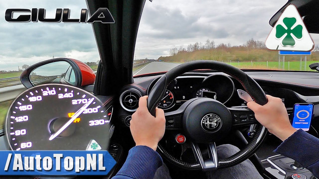 Alfa Romeo Giulia Quadrifoglio: 510 CV in Autobahn [VIDEO]