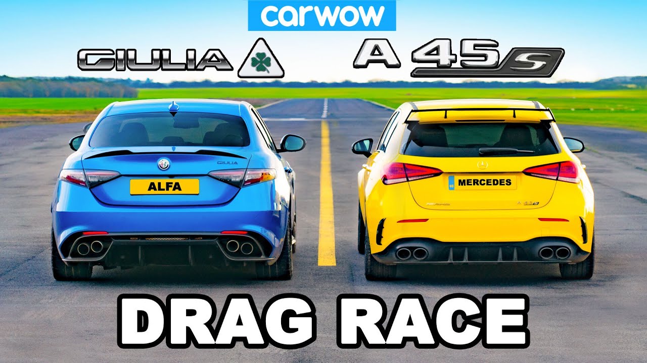 Drag Race Alfa Romeo Giulia Quadrifoglio VS AMG 45 S: vince l’Italia o la Germania [VIDEO]