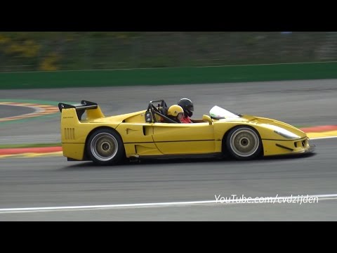 La rarissima F40 Barchetta in azione a Spa Francorchamps [VIDEO]