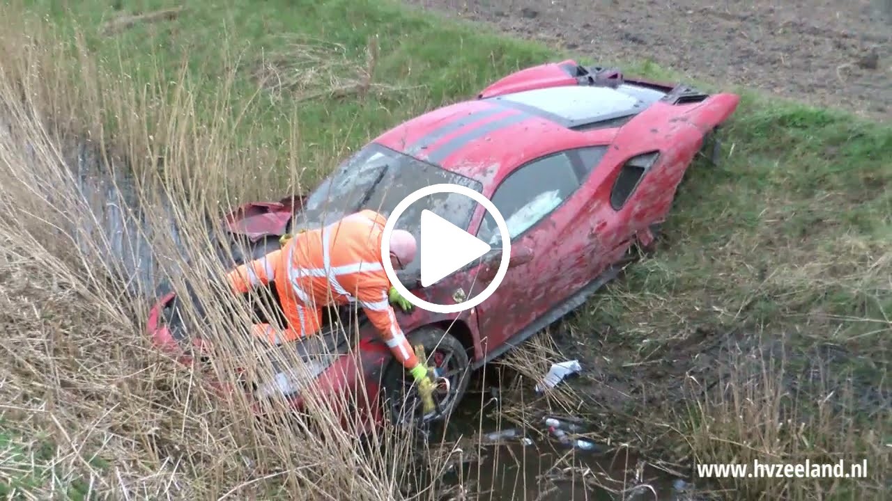 incidente ferrari 488 pista video