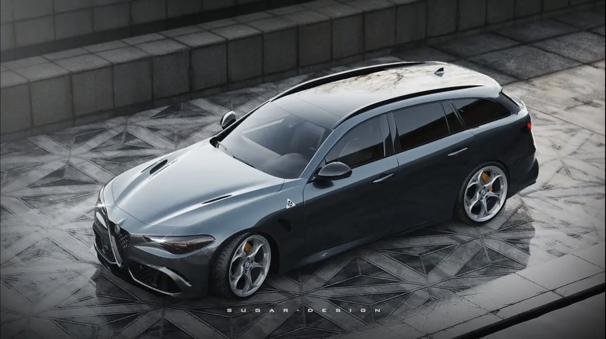 Giulia Wagon: l’Alfa Romeo mai nata immaginata in un render