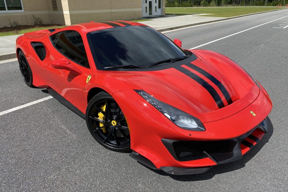 ferrari 488 pista bring a trailer