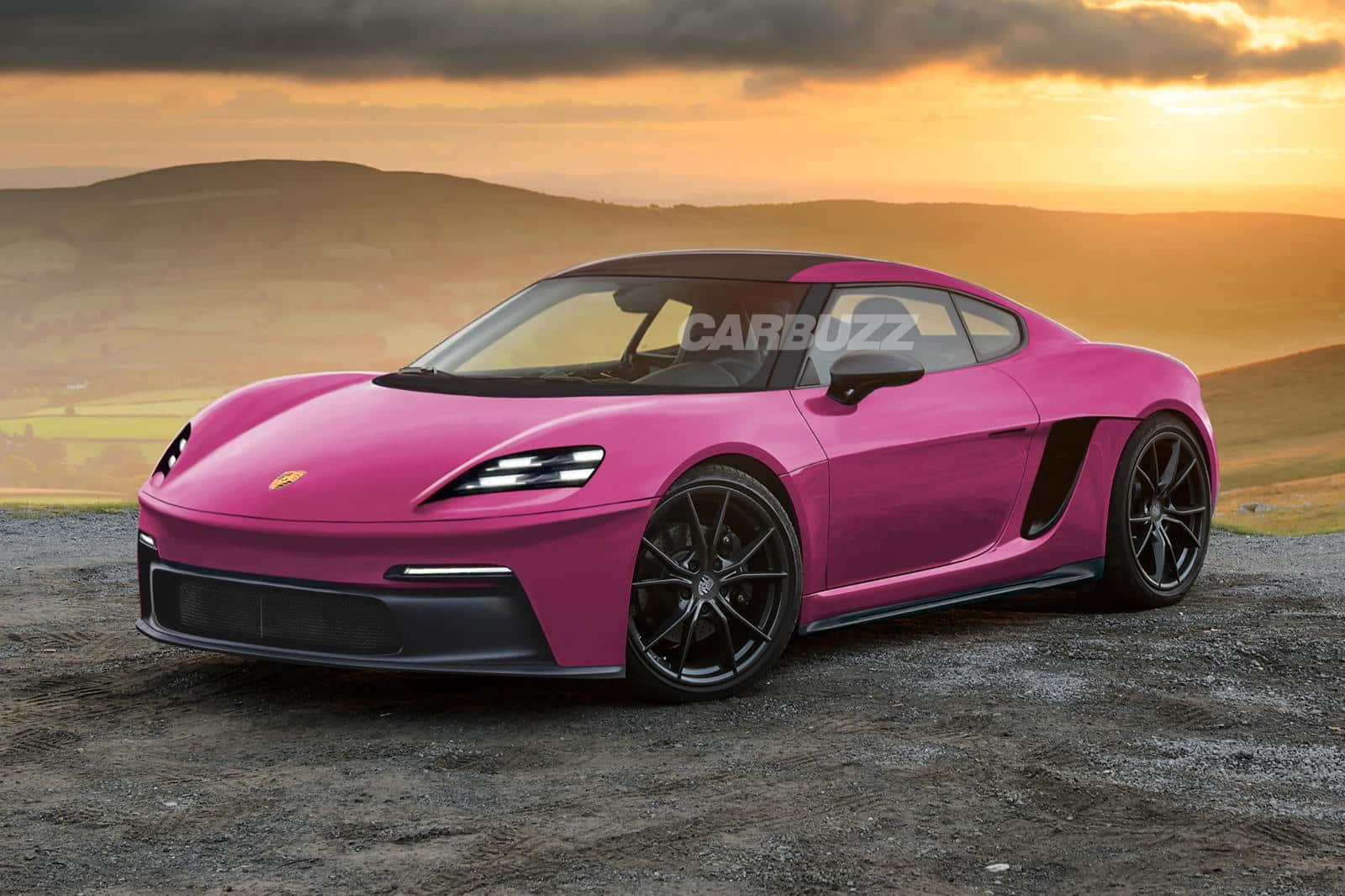 Porsche 718 elettrica rendering