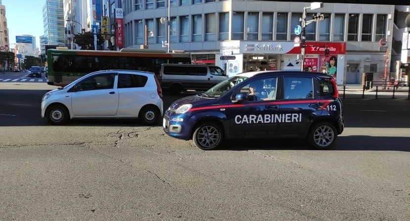 fiat panda carabinieri falsa