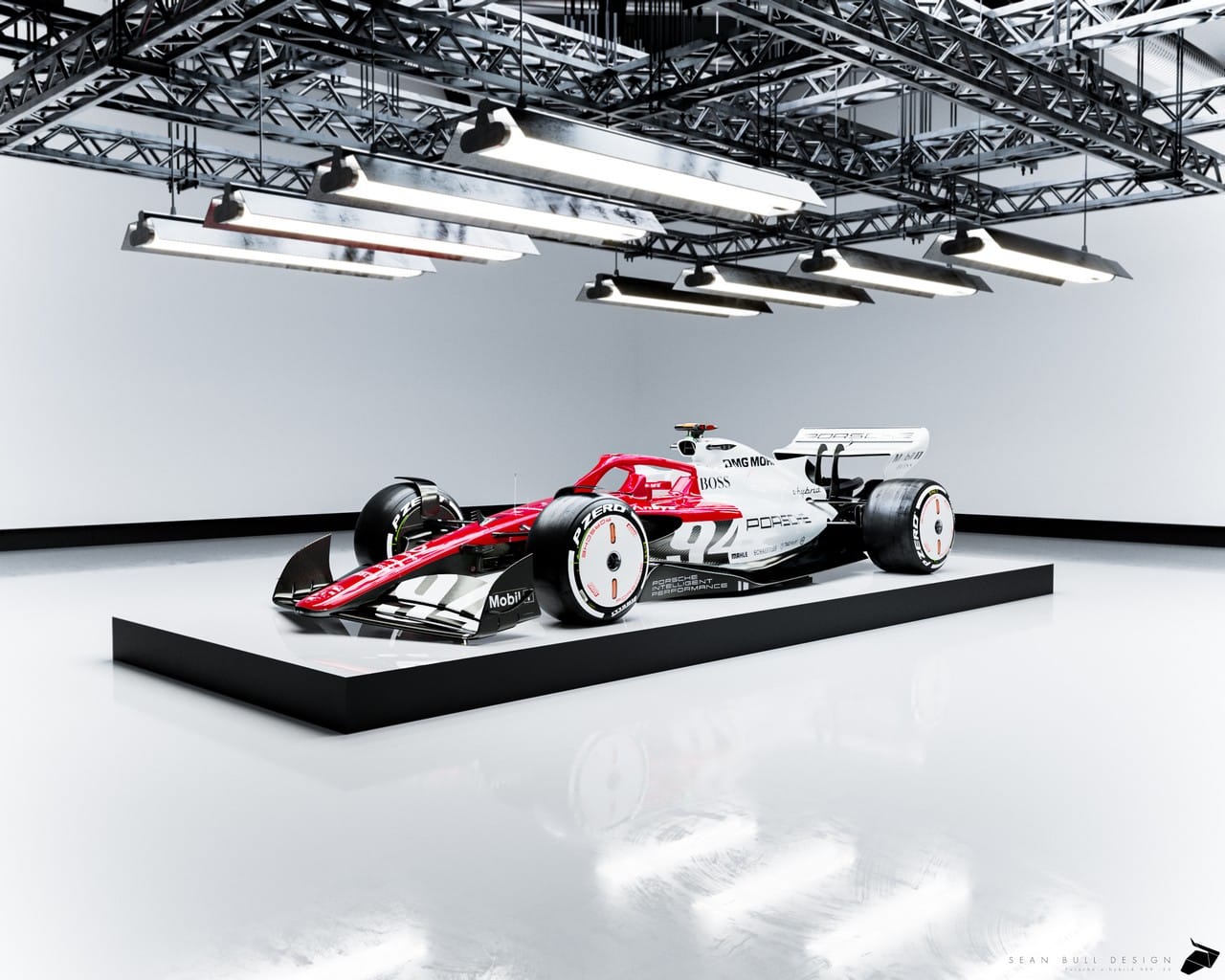 porsche f1 render