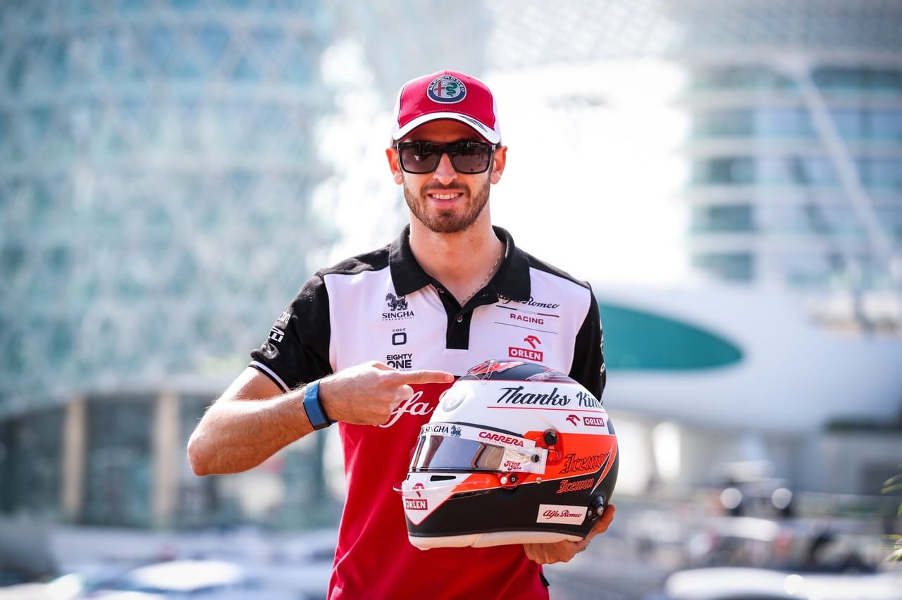 abu dhabi giovinazzi helmet