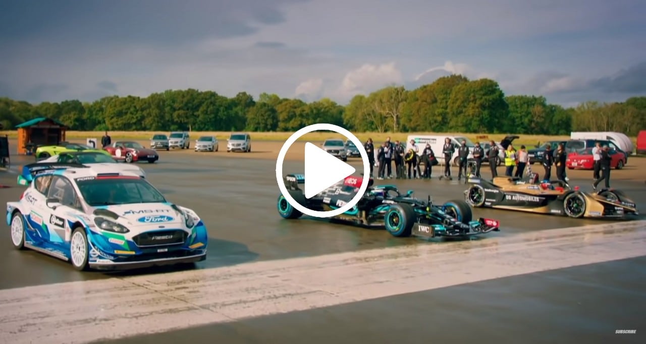 drag race f1 vs formula e vs wrc