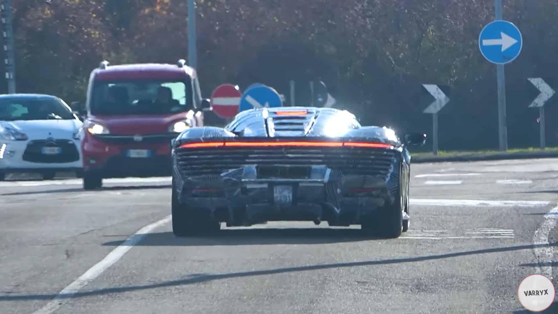 ferrari daytona sp3 on road