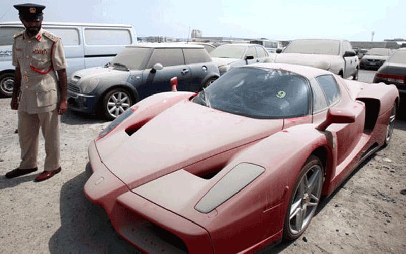 ferrari enzo abandoned