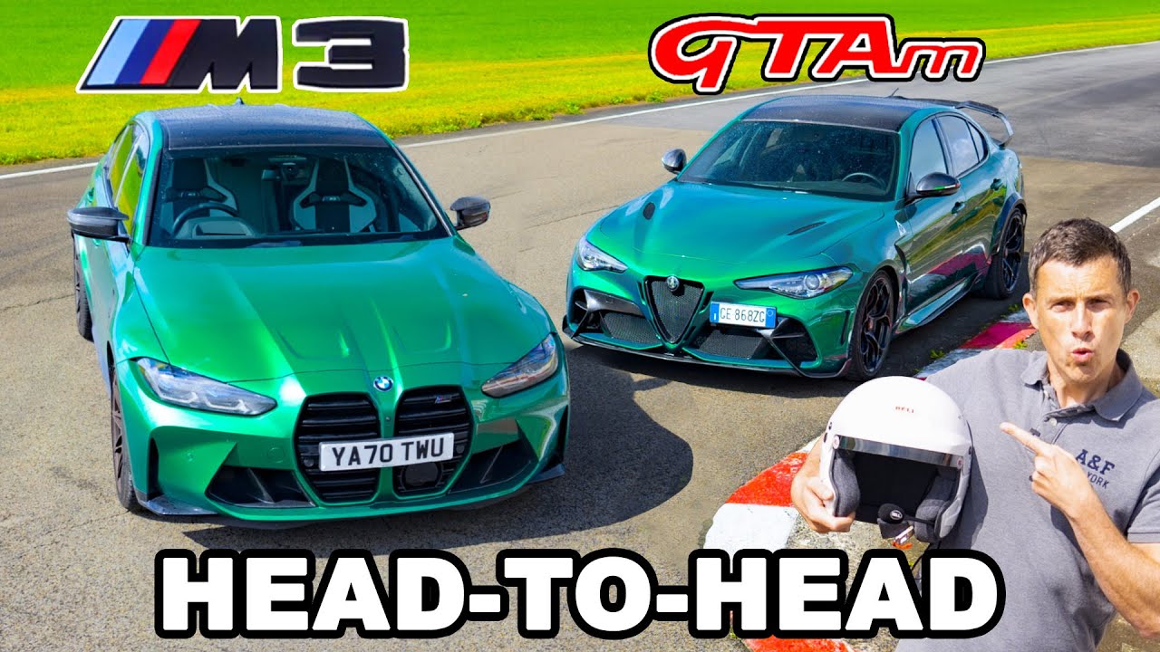 Alfa Romeo Giulia GTAm vs BMW M3 Competition: si rinnova la sfida [VIDEO]