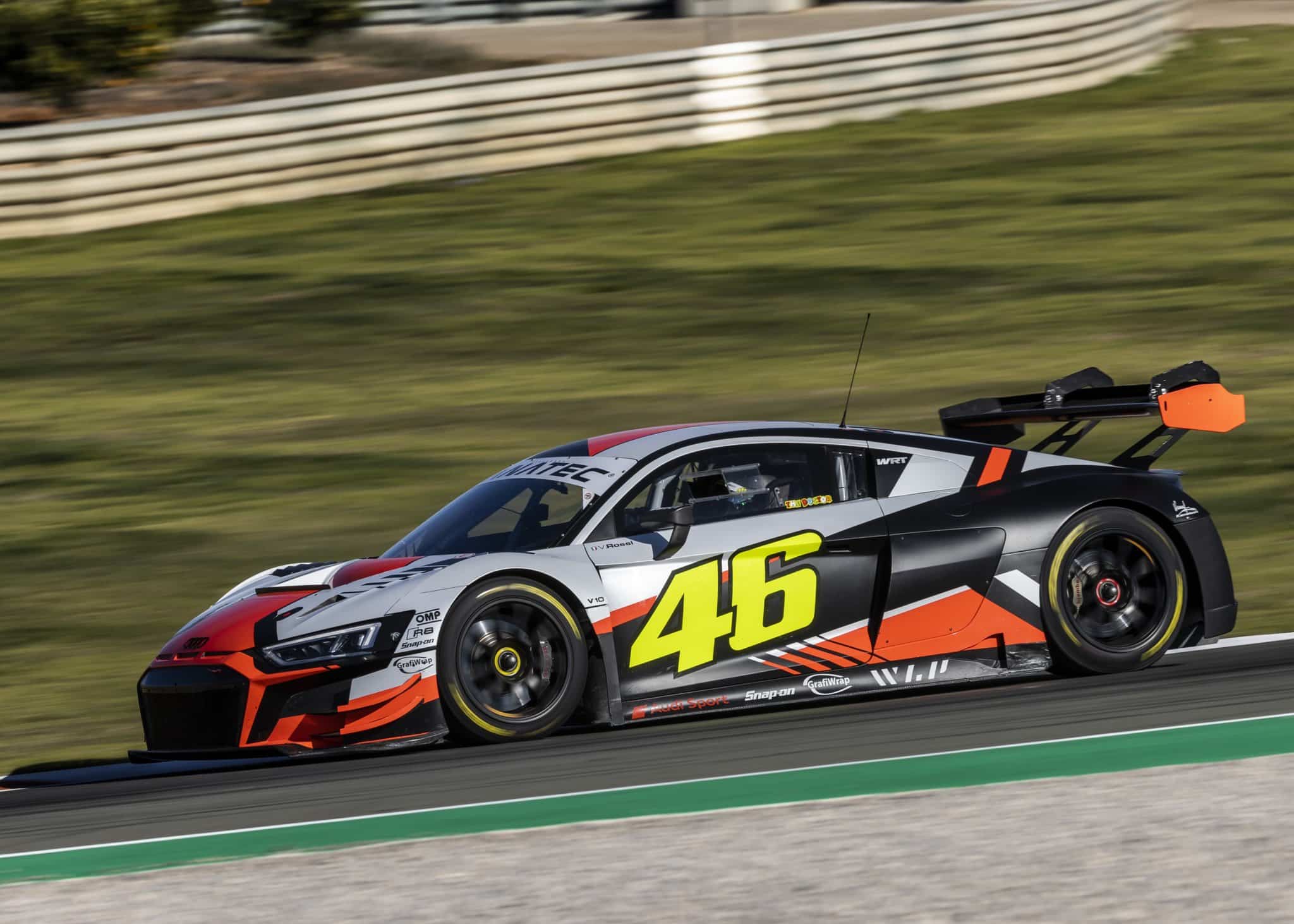 valentino rossi audi r8 lms