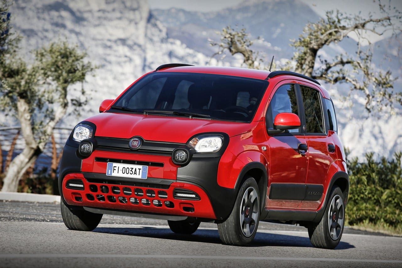 fiat panda red