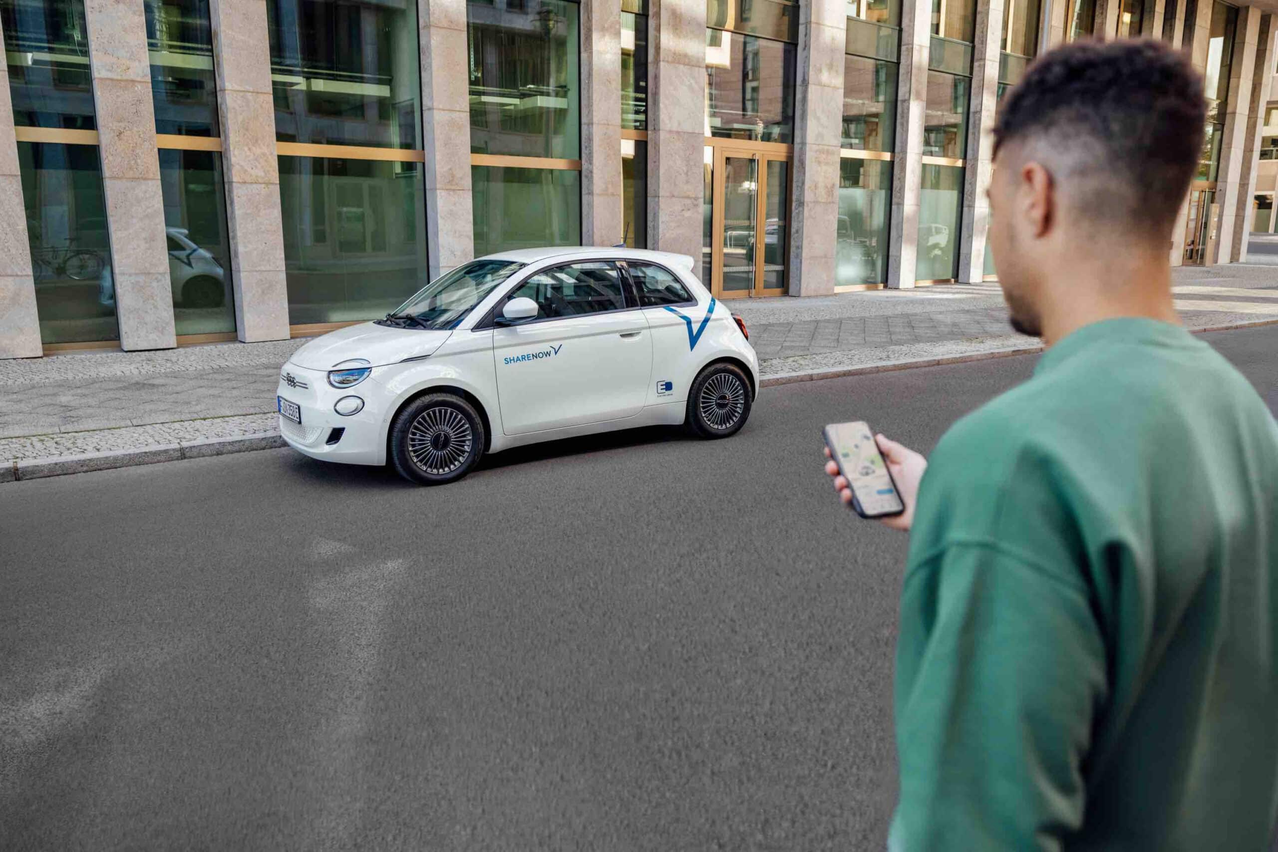 Fiat 500 elettriche share now