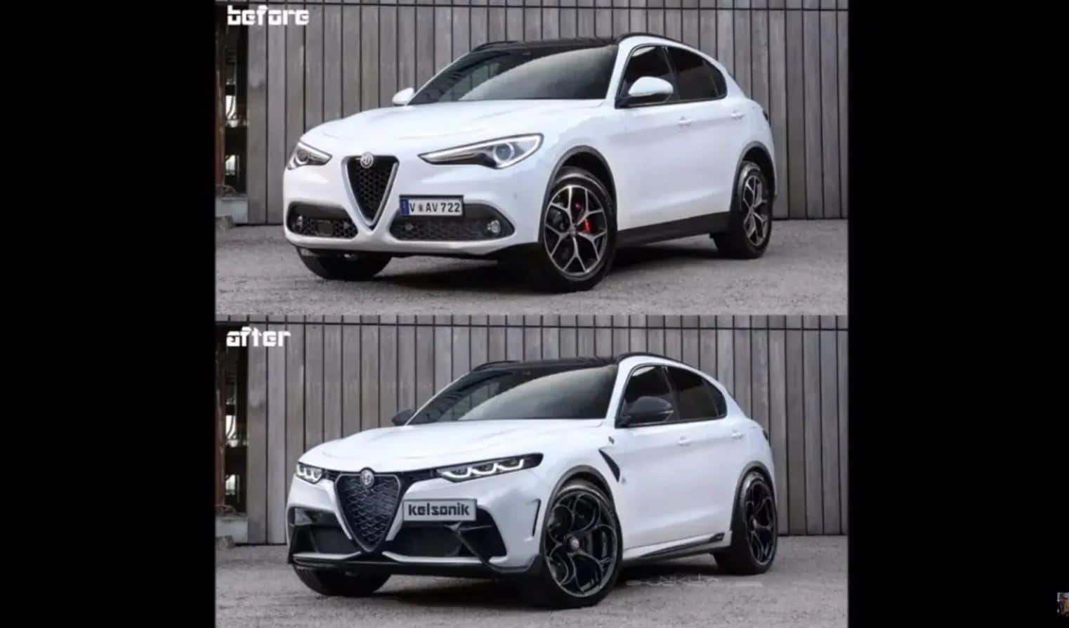 Alfa Romeo Stelvio 2023: questo render lo rende molto più aggressivo di prima