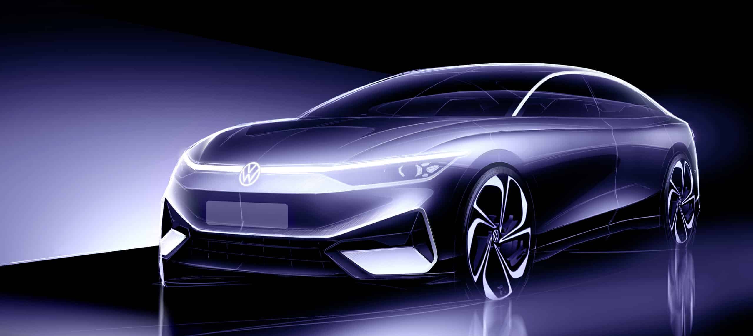 Volkswagen annuncia con un teaser l’arrivo di ID. Aero, la prossima berlina elettrica di Wolfsburg