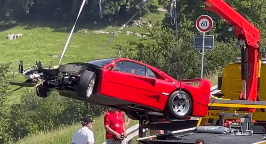 Un raduno in Svizzera diventa qualcosa di tragico per una Ferrari F40 [VIDEO]