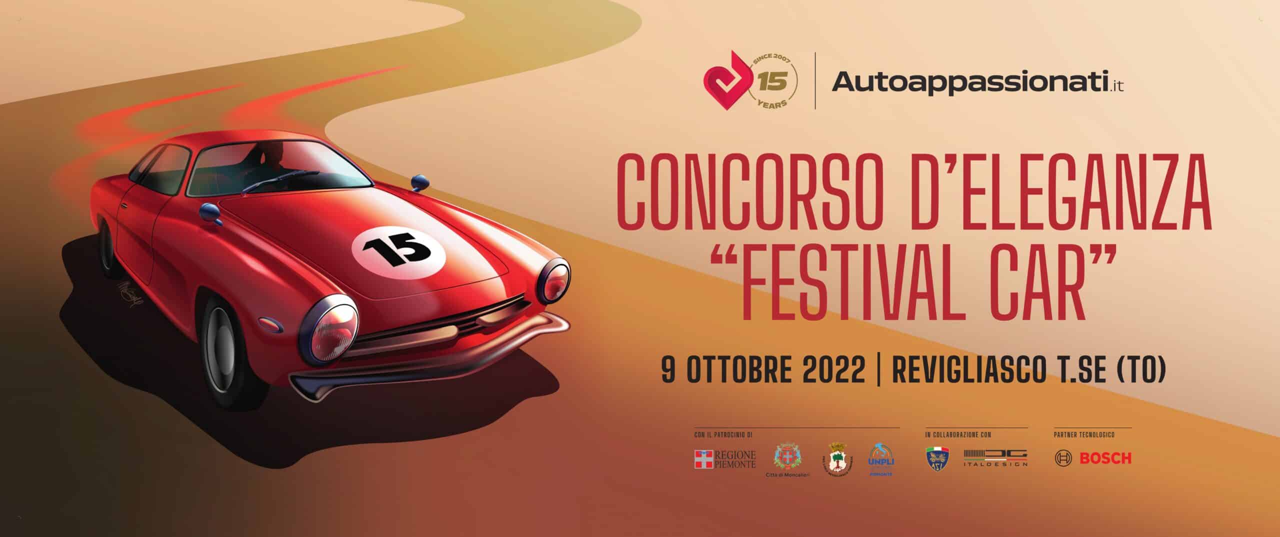 Concorso d’eleganza Festival Car: il 9 ottobre le auto sfilano a Revigliasco