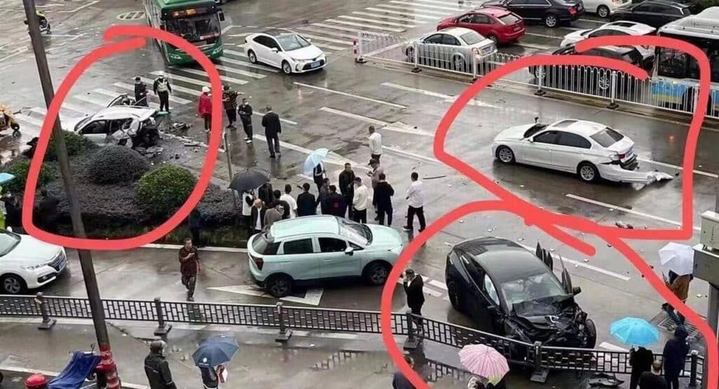 incidente cina tesla model y