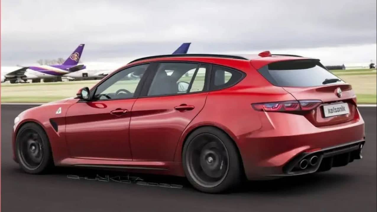 Alfa Romeo Giulia Sportwagon: un nuovo render si basa sul restyling 2023